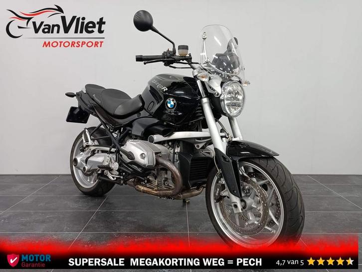 Zeer Mooie Bmw R1200R Zwart 2008 R 1200 R Zie Foto's.!, Motoren, Motoren | BMW, Bedrijf, Toermotor, 2 cilinders
