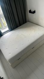 Mattress Boxspring IKEA Hyllestad (140 cm x 200 cm), Ophalen, Gebruikt, Wit, Tweepersoons