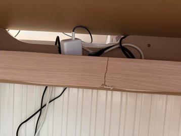 IKEA MALM bureau eiken met uitschuifbaar blad - afbeelding 3