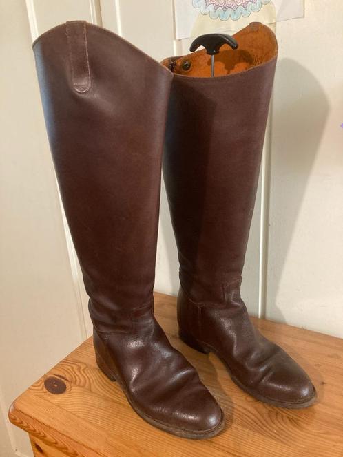 Aparte hoge dik leren laarzen wijde kuit van Poco Loco, 39, Kleding | Dames, Schoenen, Zo goed als nieuw, Hoge laarzen, Bruin