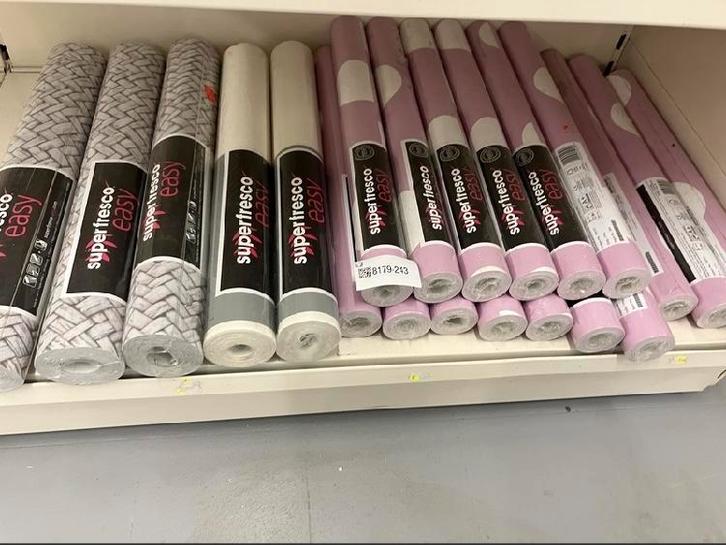 Superfresco Behang - 21 Rollen!, Huis en Inrichting, Stoffering | Behang, Roze, 75 m² of meer, Ophalen of Verzenden