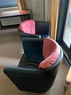 2 prachtige lederen Leolux fauteuils, Ophalen, Gebruikt, Leer, Strak