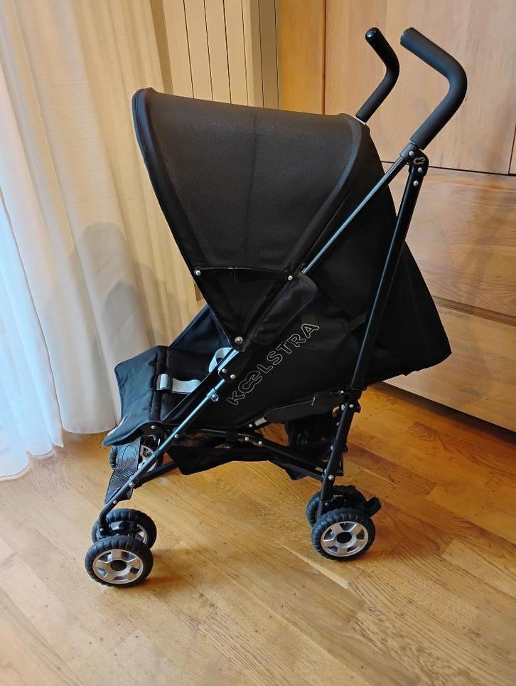 Koelstra buggy Simba zwart + voetenzak en regenscherm, Kinderen en Baby's, Buggy's, Gebruikt, Koelstra, Regenhoes, Verstelbare rugleuning