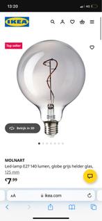 IKEA MOLNART LED Lamp + Lampvoet, Huis en Inrichting, Lampen | Losse lampen, Led-lamp, Minder dan 30 watt, Soft of Flame, Zo goed als nieuw
