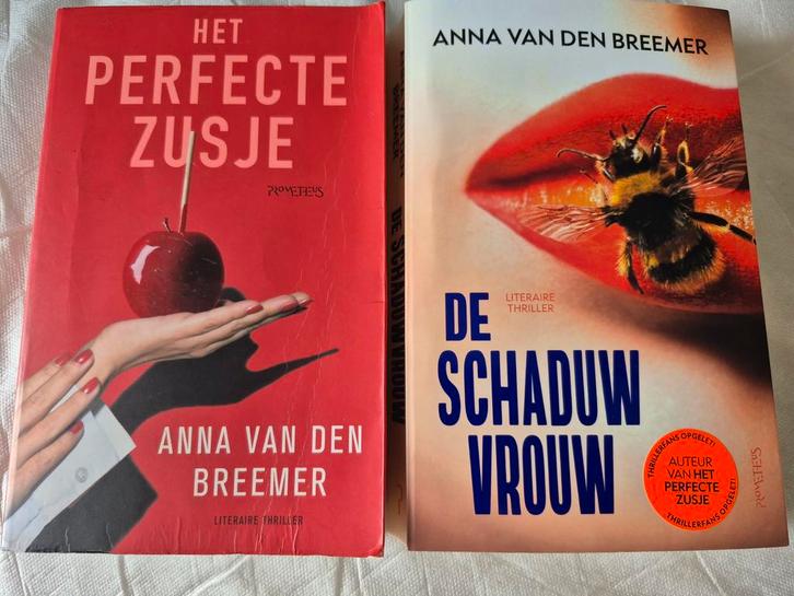 Anna v.d. Breemer: Het Perfecte Zusje & Schaduwvrouw, Boeken, Thrillers, Zo goed als nieuw, Nederland, Ophalen of Verzenden