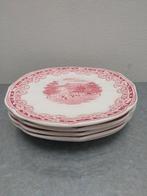 Set van 5 gebaksbordjes Boerenhoeve Ceramique Maestricht, Antiek en Kunst, Antiek | Servies los, Ophalen of Verzenden