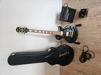 Epiphone Les Paul Custom zwart goud (inc koffer), Muziek en Instrumenten, Snaarinstrumenten | Gitaren | Elektrisch, Ophalen, Gebruikt