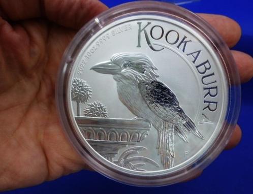 (7618) AUSTRALIA  KOOKABURRA 2022  10 OUNCE, Postzegels en Munten, Munten | Oceanië, Losse munt, Zilver, Ophalen of Verzenden