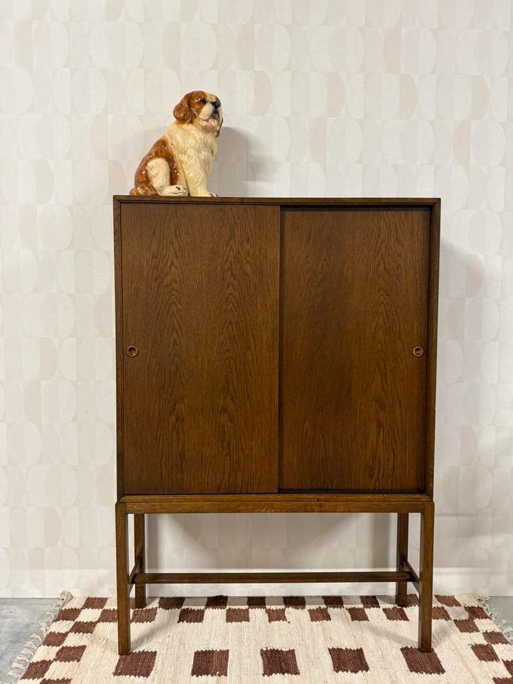Vintage Scandinavisch design wandkast sideboard dressoir, Huis en Inrichting, Kasten | Wandmeubels, Zo goed als nieuw, 100 tot 150 cm