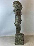260164 Groot Afrikaans Edo/ini Benin Bronze sculpture, Ophalen of Verzenden