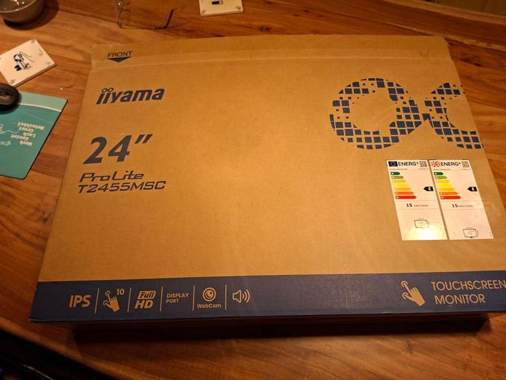 Nieuwe iiyama ProLite T2455MSC - 24 inch Touchscreen Monitor, Computers en Software, Monitoren, Nieuw, 60 Hz of minder, DisplayPort