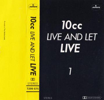 Cassettebandje 10cc Live And Let Live 1 Zeldzame 1977 beschikbaar voor biedingen