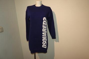 Dsquared2 underwear sweater jurk paars blauw merk druk S beschikbaar voor biedingen