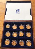12 ECU penningen in box Europa, België Griekenland GB Oosten, Postzegels en Munten, Penningen en Medailles, Overige materialen