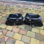 Zwarte leren zadeltassen - suzuki intruder 1800, Motoren, Ophalen of Verzenden, Gebruikt