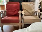2 leuke rookstoelen, Huis en Inrichting, Fauteuils, Ophalen, Gebruikt, Stof, Grootmoeders tijd.