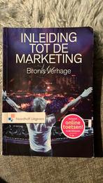 Bronis Verhage - Inleiding tot de marketing, Ophalen of Verzenden, Bronis Verhage, Zo goed als nieuw