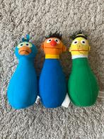 Sesamstraat Knuffels - Bert, Ernie en Pino, Ophalen of Verzenden, Gebruikt, Tv, Actiefiguur of Pop