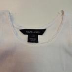 Ralph Lauren rib tank top creme wit blauwe ruiter 104 45446, Meisje, ., Ophalen of Verzenden, Zo goed als nieuw