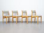 Farstrup Denmark | Eetkamerstoelen | Vintage | Set van 4, Huis en Inrichting, Stoelen, Ophalen, Hout, Deense design vintage, Gebruikt