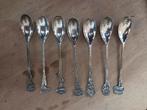 Verzilverde Lepeltjes met Namen - Set van 7, Antiek en Kunst, Antiek | Bestek, Ophalen of Verzenden