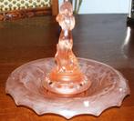 glazen gave schotel met een madonna, Verzenden, Zo goed als nieuw, Rond, Glas