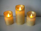 3 Kaarsen Goud - Anna's Collection - zgan, Diversen, Kerst, Ophalen of Verzenden, Zo goed als nieuw