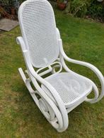 Wit houten schommelstoel, Ophalen, Zo goed als nieuw, Hout