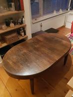 Mooie ovalen eikenhouten eettafel. lxbxh. 1.70x1.00x0.75 mtr, Huis en Inrichting, Complete eetkamers, 4 tot 6 stoelen, Antiek