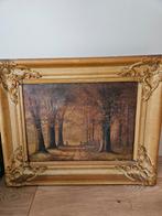 Oud schilderij: Bomenlaan, Antiek en Kunst, Kunst | Schilderijen | Klassiek, Ophalen