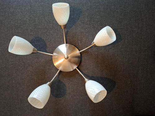 Leuke plafondlamp, Huis en Inrichting, Lampen | Plafondlampen, Gebruikt, Glas, Ophalen