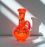 Vintage sterke veelkleurige rode en oranje vaas, Overige materialen, Ophalen of Verzenden, Zo goed als nieuw, Nvt