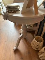 Rond tafeltje met lades - 55cm doorsnee, 70cm hoog, Huis en Inrichting, Tafels | Bijzettafels, Gebruikt, Rond, 60 cm of meer, Hout