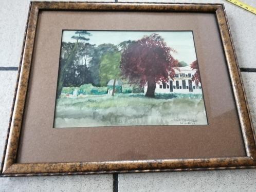 Aquarel schilderijen uit jaar 1933, Antiek en Kunst, Kunst | Schilderijen | Klassiek, Ophalen of Verzenden