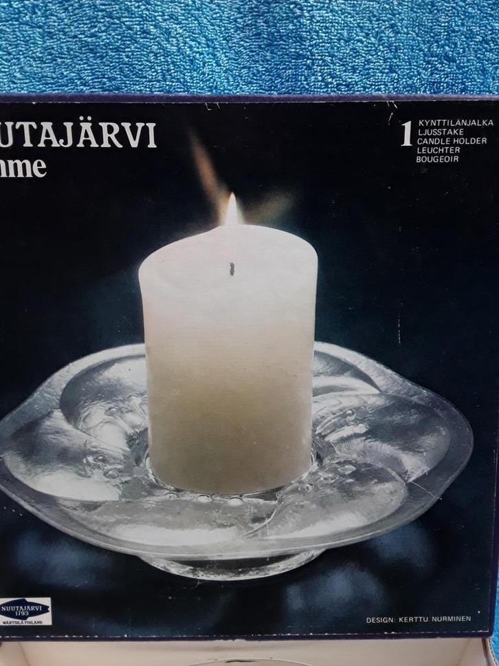 Prachtige  nuutajärvi  kaarsen HOUDER ( groot formaat )nieuw, Antiek en Kunst, Antiek | Kandelaars, Ophalen of Verzenden