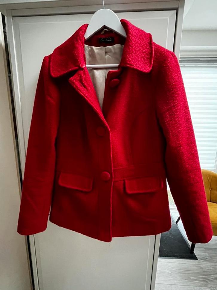 Prachtig King Louie jasje maat L, Kleding | Dames, Jasjes, Kostuums en Pakken, Zo goed als nieuw, Jasje, Maat 42/44 (L), Rood