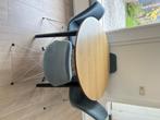 Ronde eettafel met 4 stoelen, Huis en Inrichting, Tafels | Eettafels, Ophalen, Gebruikt, Rond, Vier personen