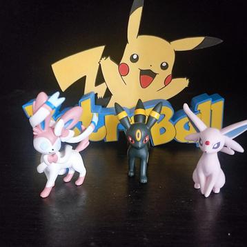 Pokémon figuren set – Umbreon, Espeon & Sylveon – Nieuw beschikbaar voor biedingen