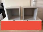 EKET kubus kastjes van Ikea 2 stuks grijs, Huis en Inrichting, Kasten | Wandmeubels, Ophalen, Gebruikt, Minder dan 150 cm, Minder dan 100 cm