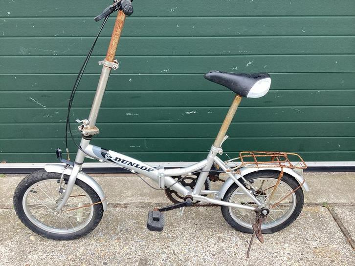 Dunlop Vouwfiets - Opknapper, Fietsen en Brommers, Fietsen | Vouwfietsen, Gebruikt, Heren, Overige merken, 14 tot 16 inch, Totaal opvouwbaar