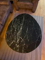 Groene Marmeren Salontafel, Gebruikt, 100 tot 150 cm, Rond, Metaal