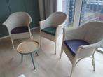 Loyd Loom stoelen (3), Huis en Inrichting, Ophalen, Gebruikt, Drie, Wit