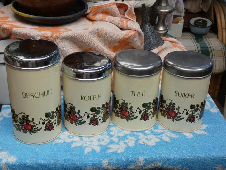 oude voorraadbussen/ keukenbus voor koffie thee suiker, Antiek en Kunst, Antiek | Keukenbenodigdheden, Ophalen of Verzenden
