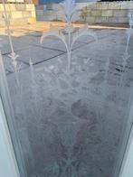 Deur met geëtst glas 212x96cm., Antiek en Kunst, Ophalen