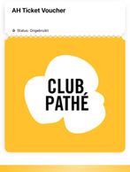 2 Pathe reguliere filmvoucher, Tickets en Kaartjes, Twee personen, Niet van toepassing, Vrijkaartje alle films