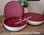 Tupperware Allegra kom serveerschaal 740 ml set los voorraad, Ophalen of Verzenden, Nieuw, Wit, Bak of Kom