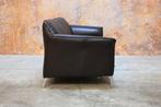 ZGANieuw! donkerbruine leren Leolux Mayon designbank, Huis en Inrichting, Leolux, Leolux, Design, 150 tot 200 cm