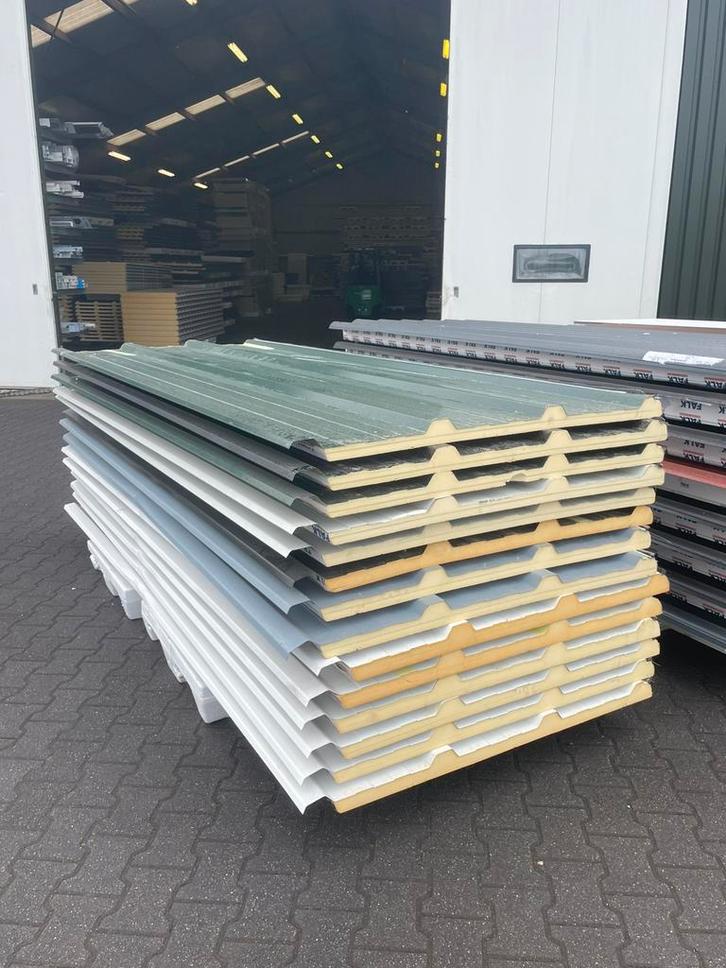 Sandwich dakpanelen, Doe-het-zelf en Verbouw, Platen en Panelen, Zo goed als nieuw, Overige materialen, Ophalen
