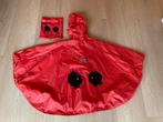 Rode kinderregenponcho van Hema Jip en Janneke maat 110-128, Setje, 110 t/m 116, Jongen of Meisje, Ophalen of Verzenden