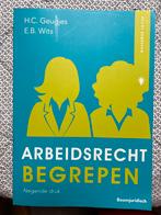 Arbeidsrecht Begrepen - H.C. Geugjes, E.B. Wits, Ophalen of Verzenden, Alpha, Gelezen, HBO